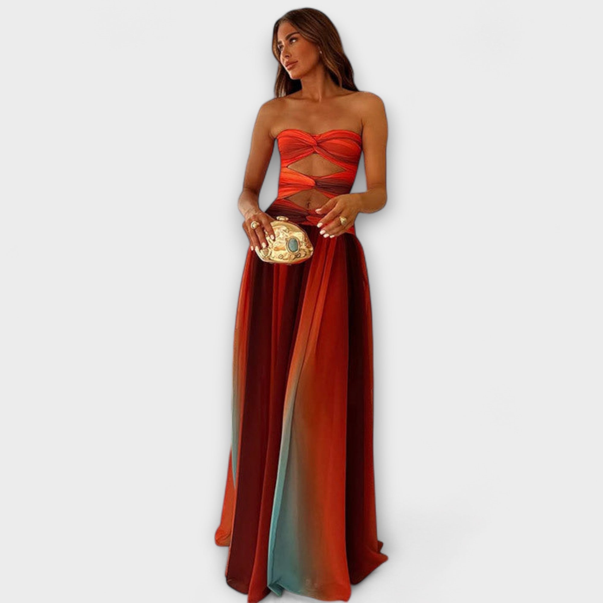Aurora - Trägerloses Maxikleid