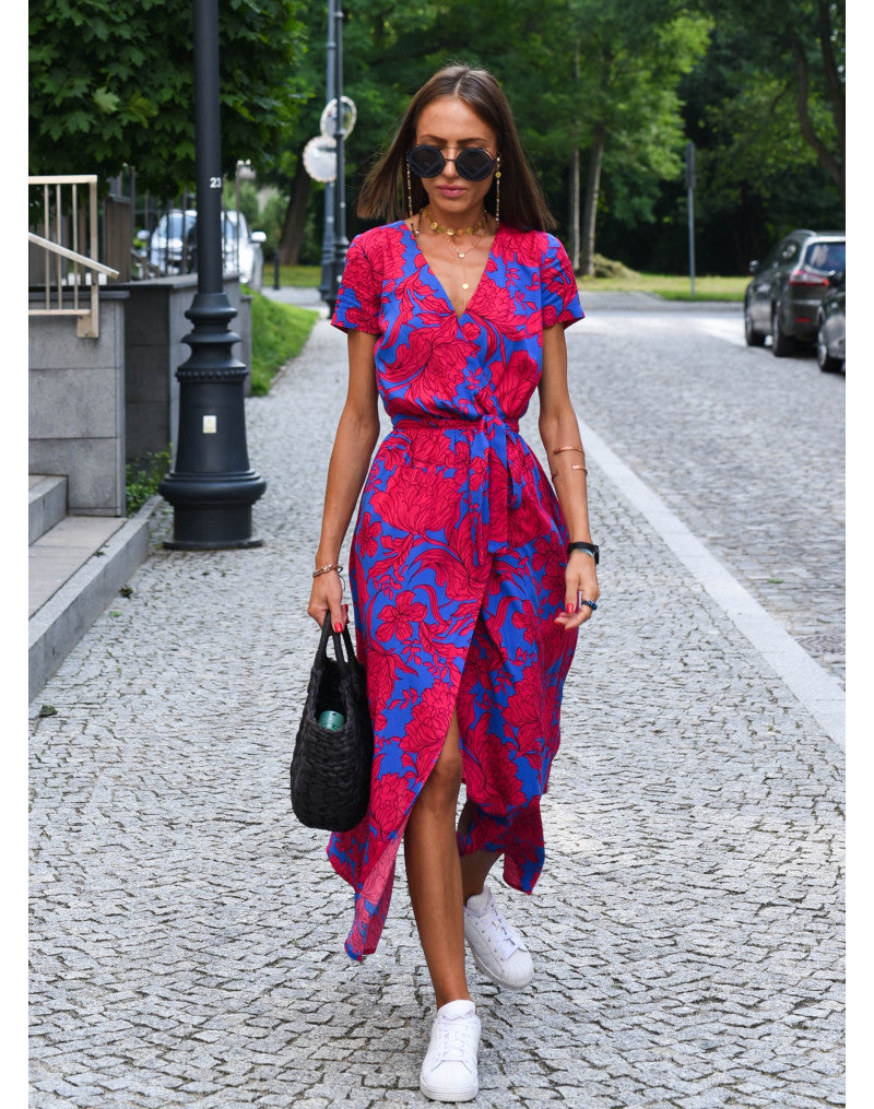 Nadine™ | Midi-Blumen Kleid
