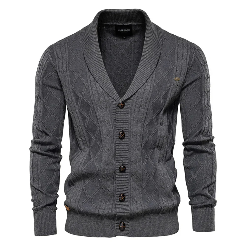 MIKA MÜNCHEN™ | HERREN CARDIGAN MIT KNÖPFEN