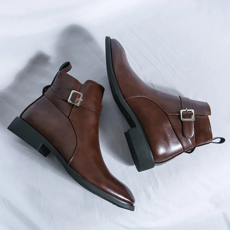 Sergio Echtleder Chelsea Boots