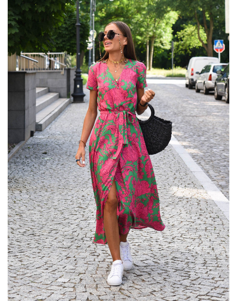 Nadine™ | Midi-Blumen Kleid