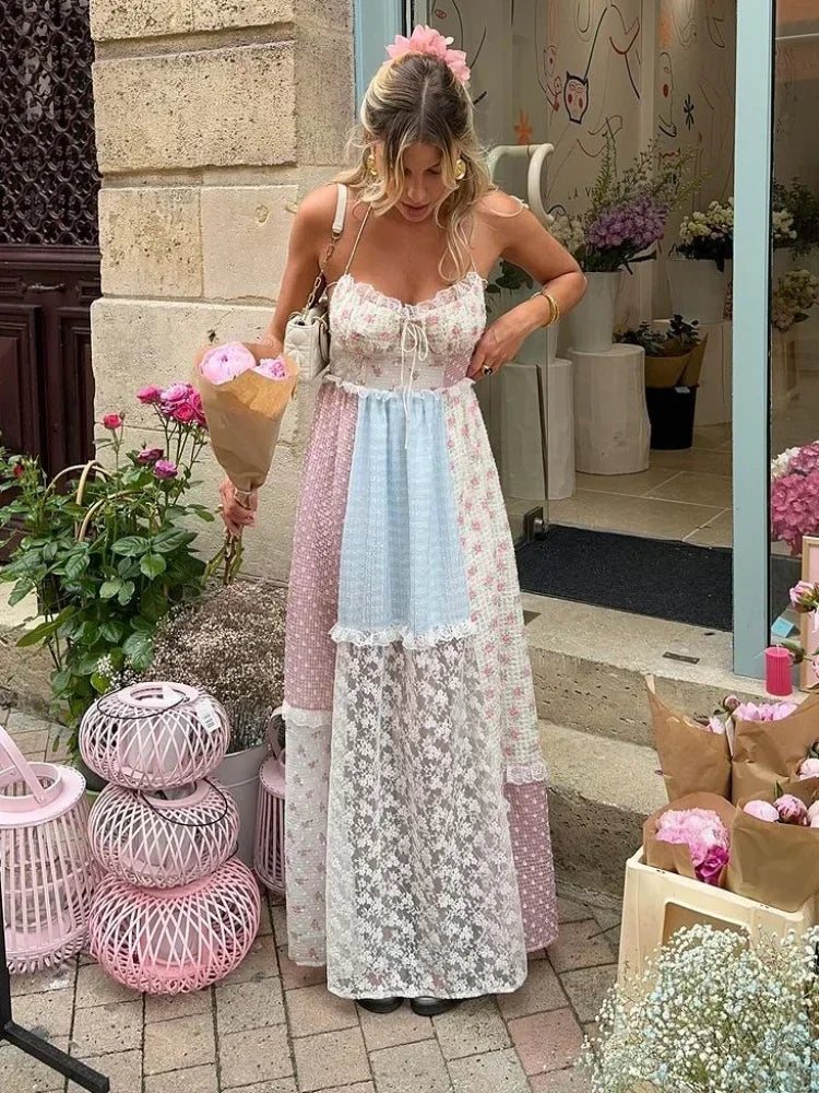 Viviana™ | Patchwork-Kleid mit Trägern