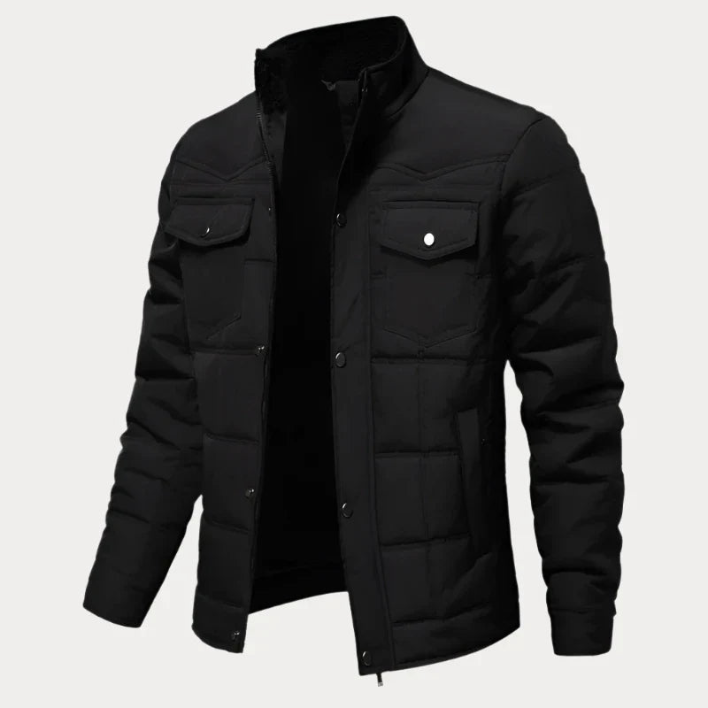 Geknöpfte Steppjacke für Herren