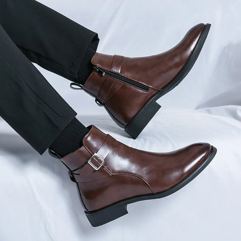 Sergio Echtleder Chelsea Boots