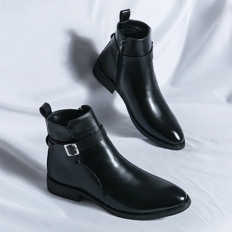 Sergio Echtleder Chelsea Boots