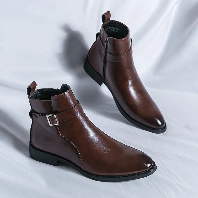 Sergio Echtleder Chelsea Boots