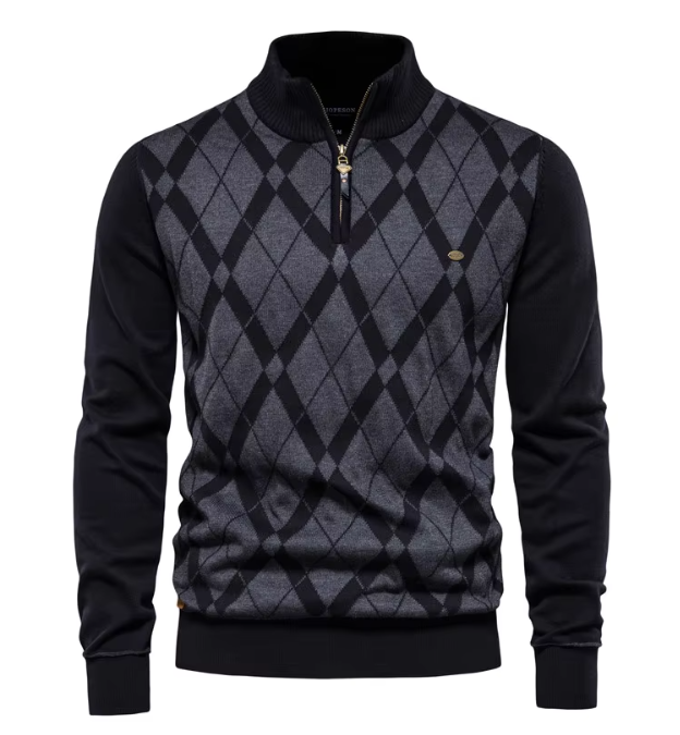 Mika München | Herren-Half-Zip-Pullover
