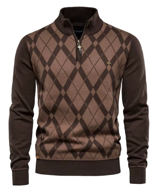 Mika München | Herren-Half-Zip-Pullover