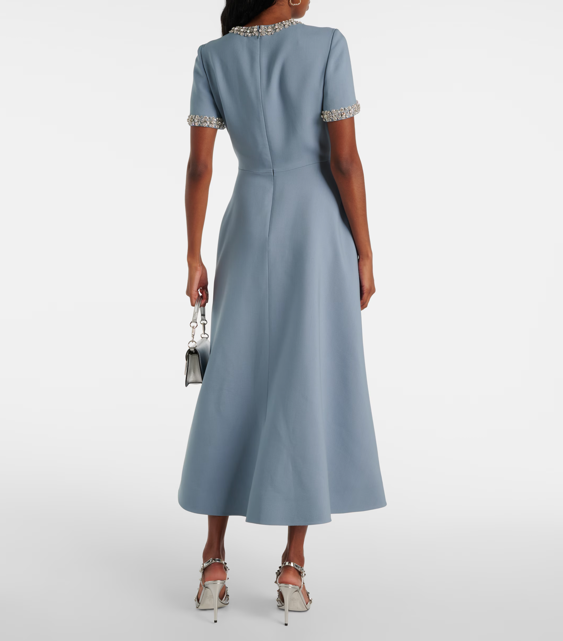 Raffaella™ | Ausgestelltes Kleid mit Schleifen und Perlen