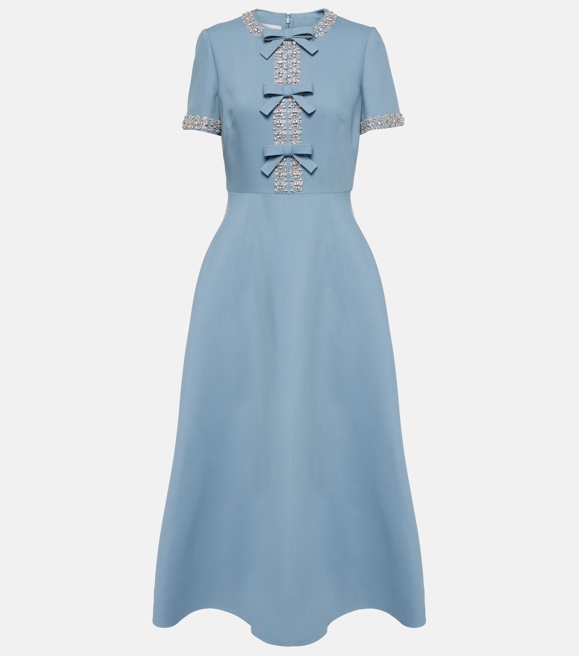Raffaella™ | Ausgestelltes Kleid mit Schleifen und Perlen