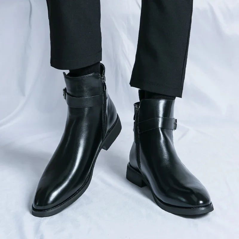 Sergio Echtleder Chelsea Boots
