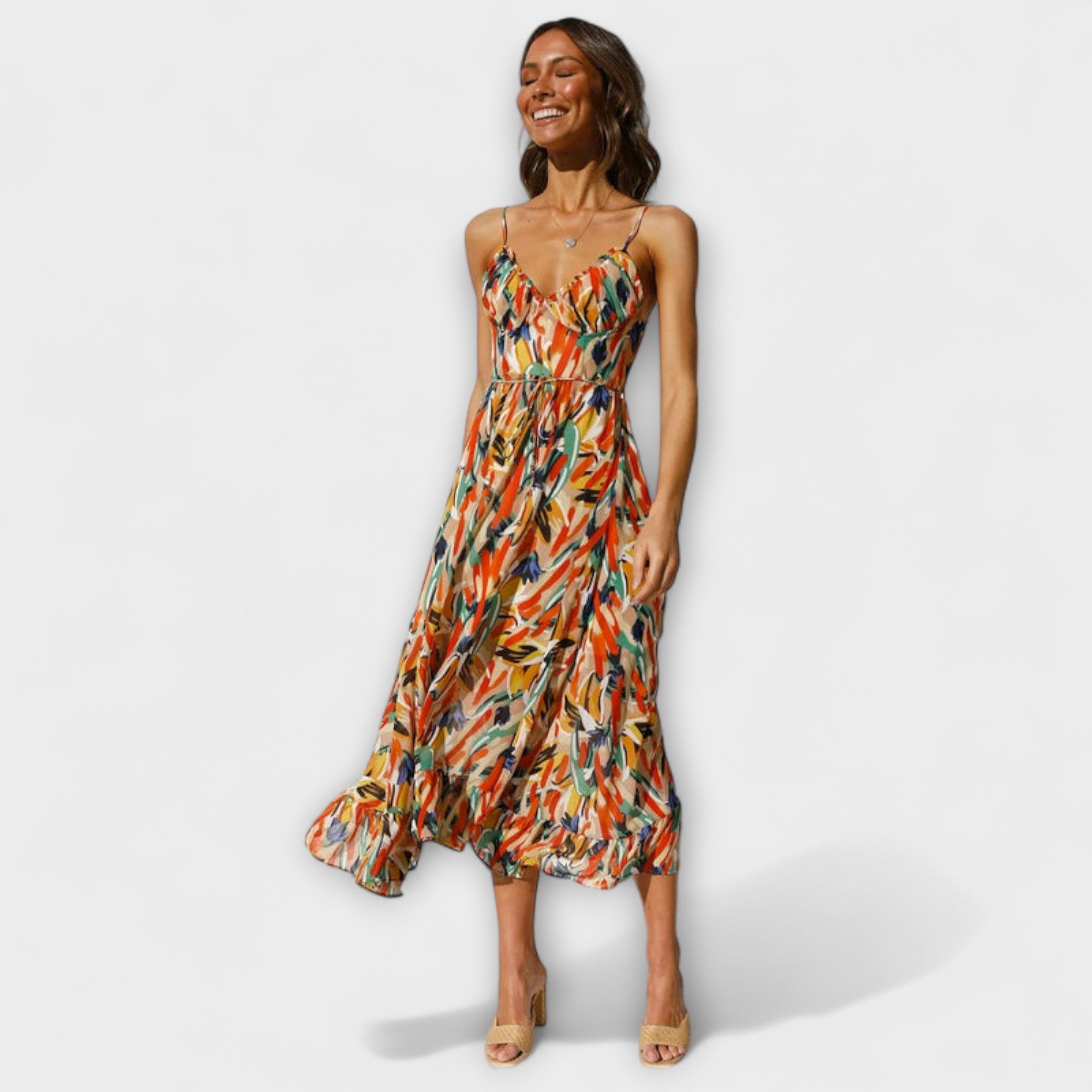 The product title remains unchanged: "Thekla - Elegantes Sommerkleid".