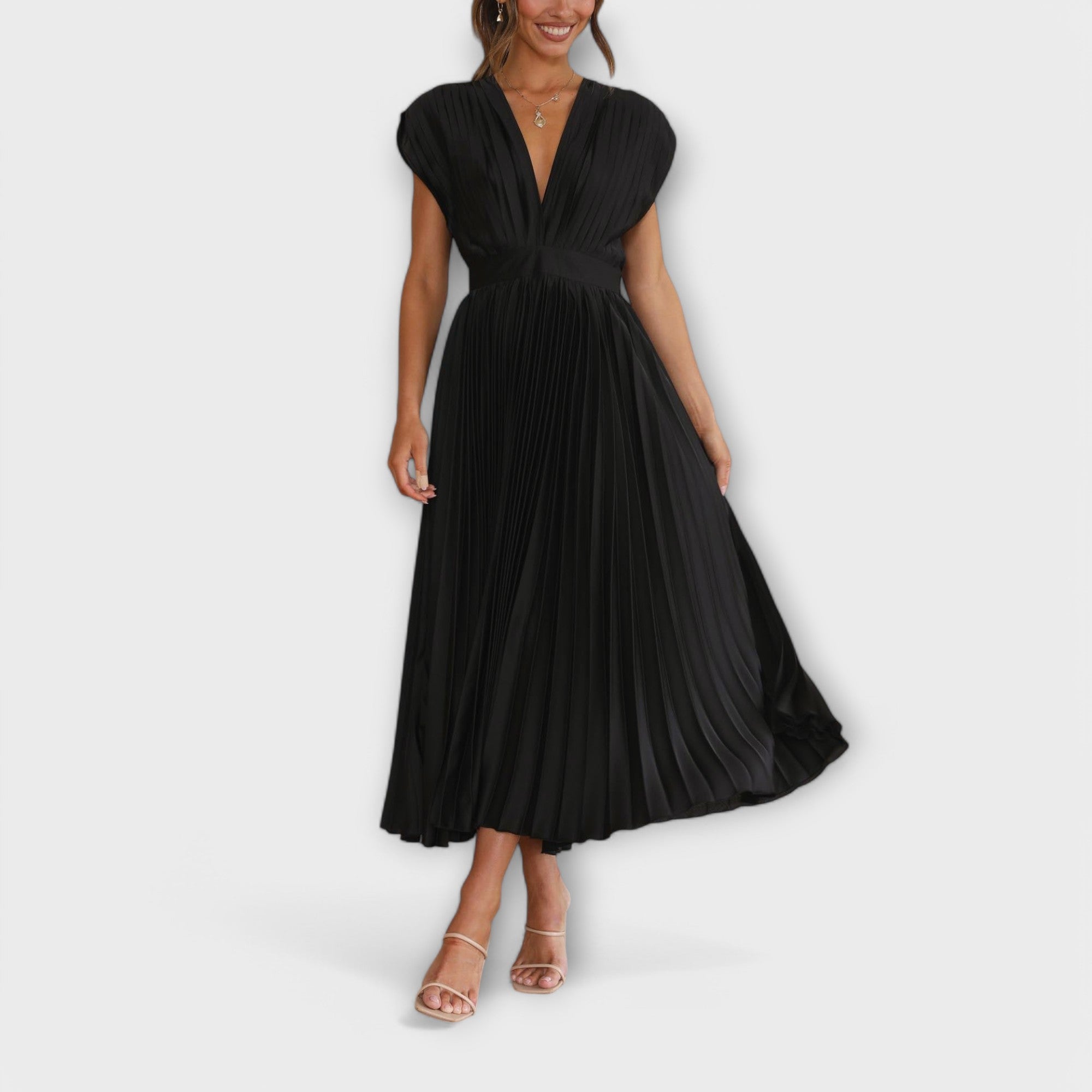 Aurora - Stilvolles Faltenkleid