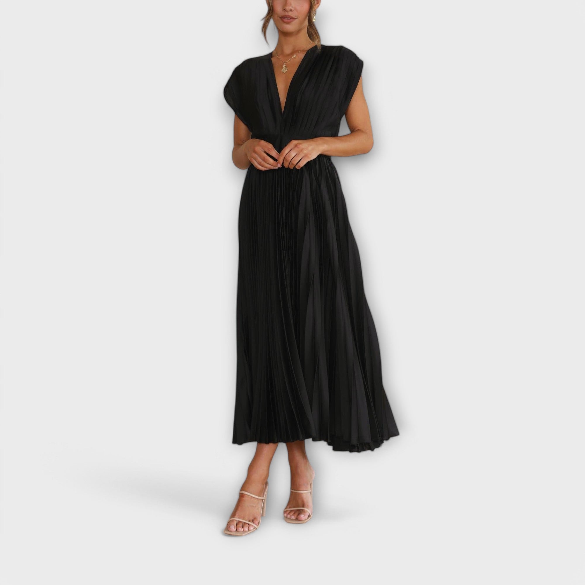 Aurora - Stilvolles Faltenkleid