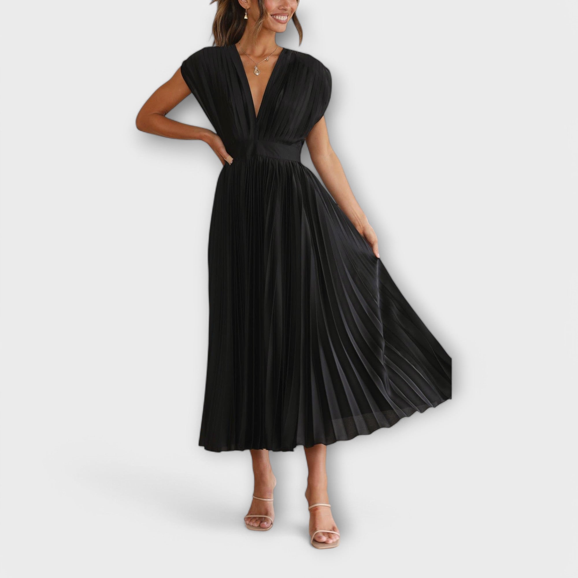 Aurora - Stilvolles Faltenkleid