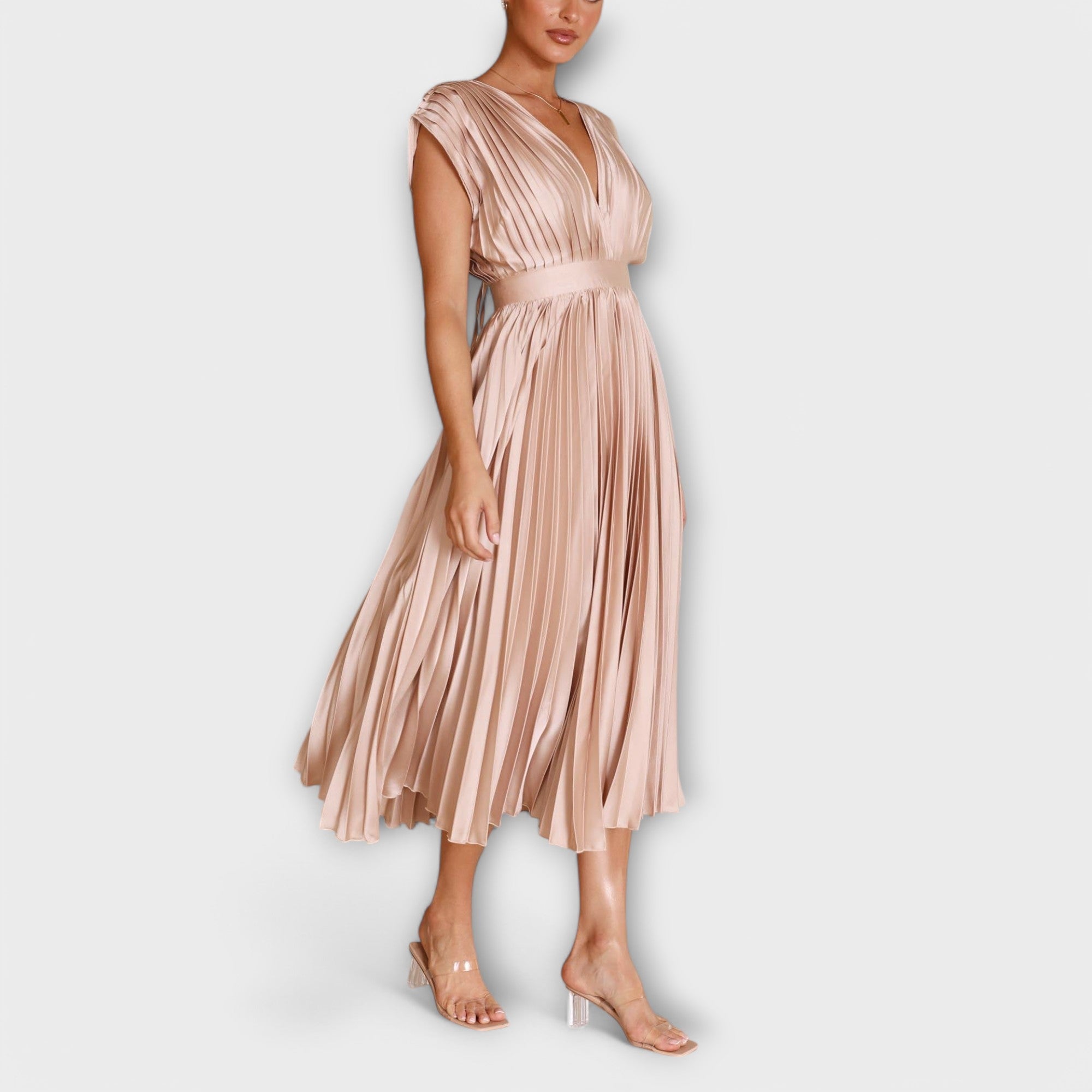 Aurora - Stilvolles Faltenkleid