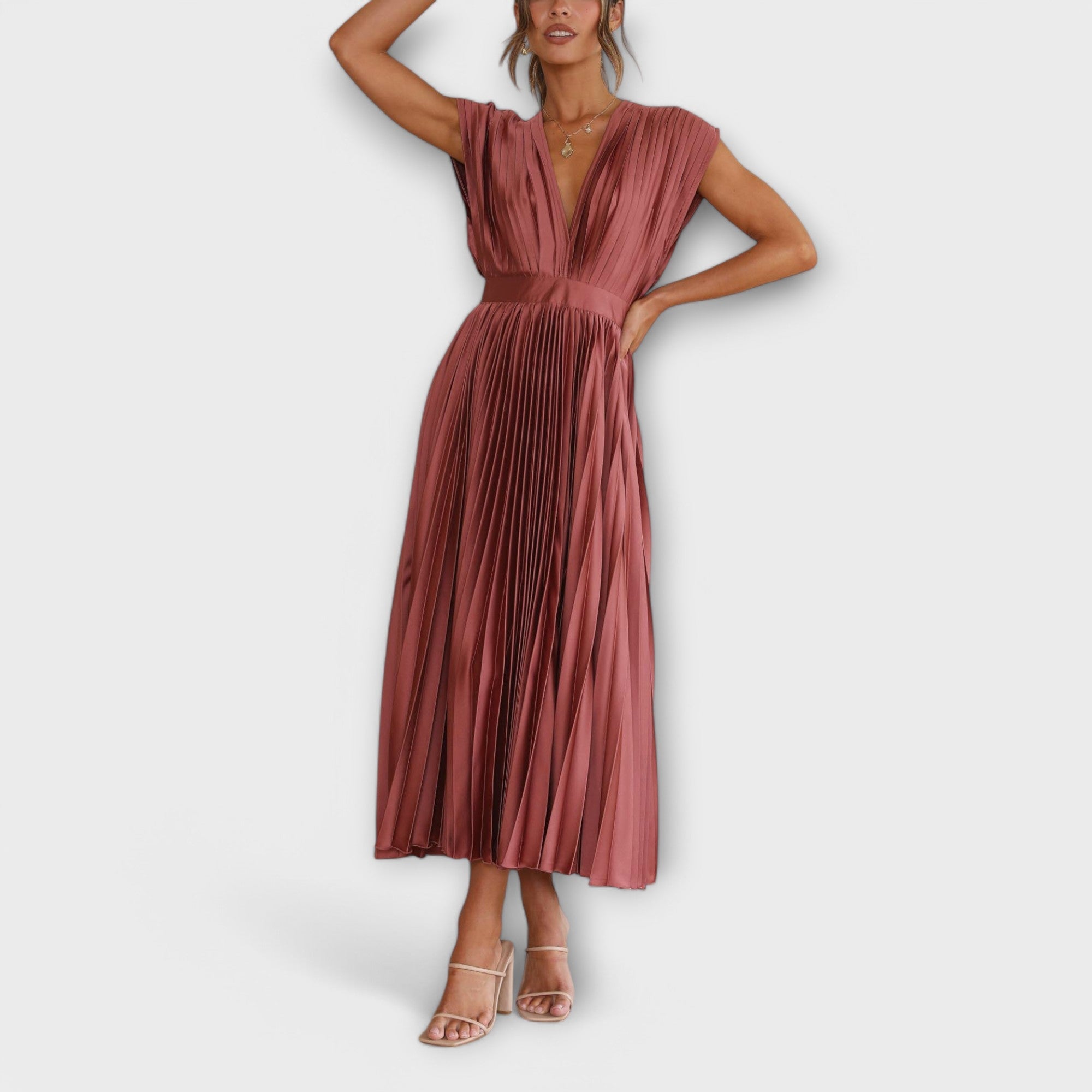 Aurora - Stilvolles Faltenkleid