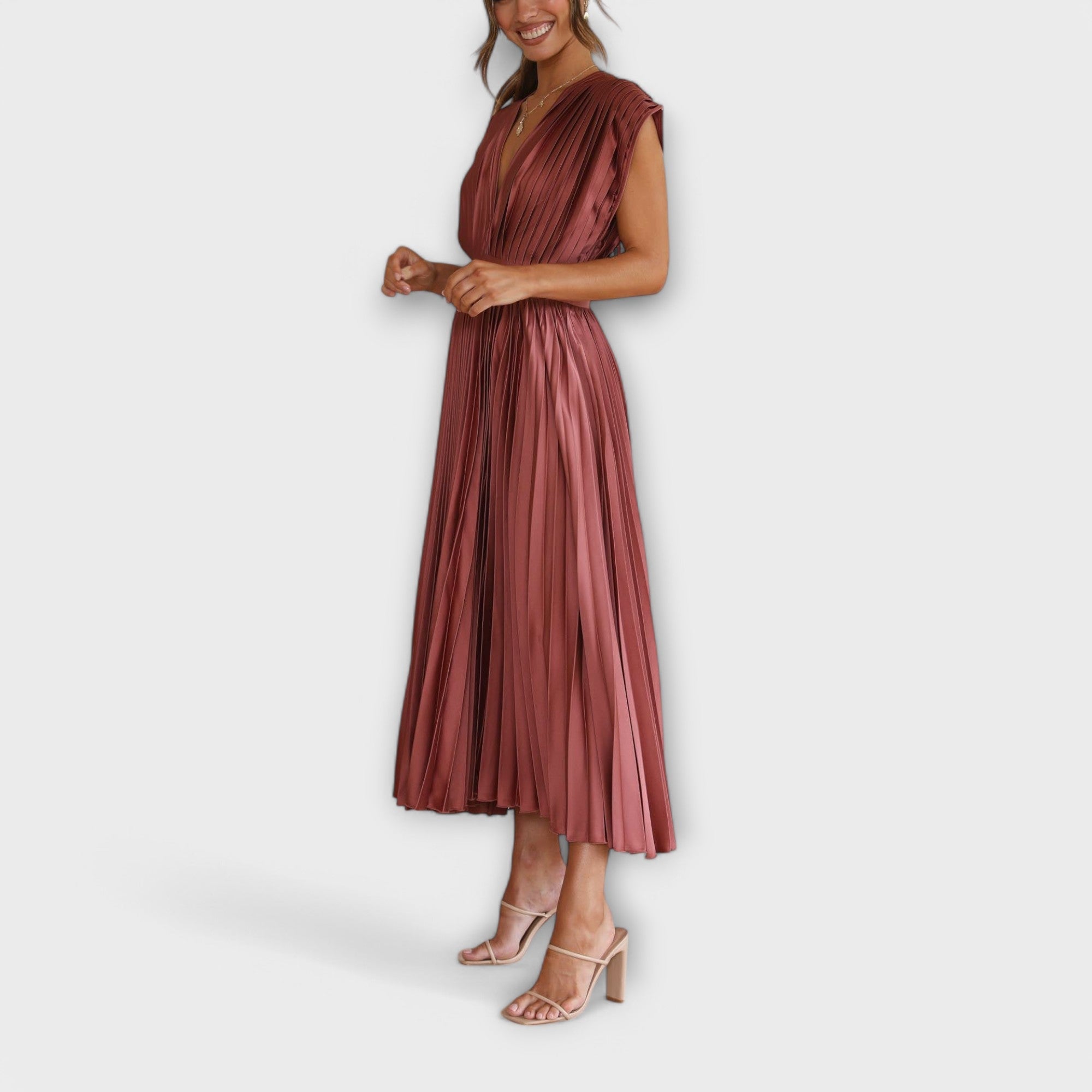 Aurora - Stilvolles Faltenkleid