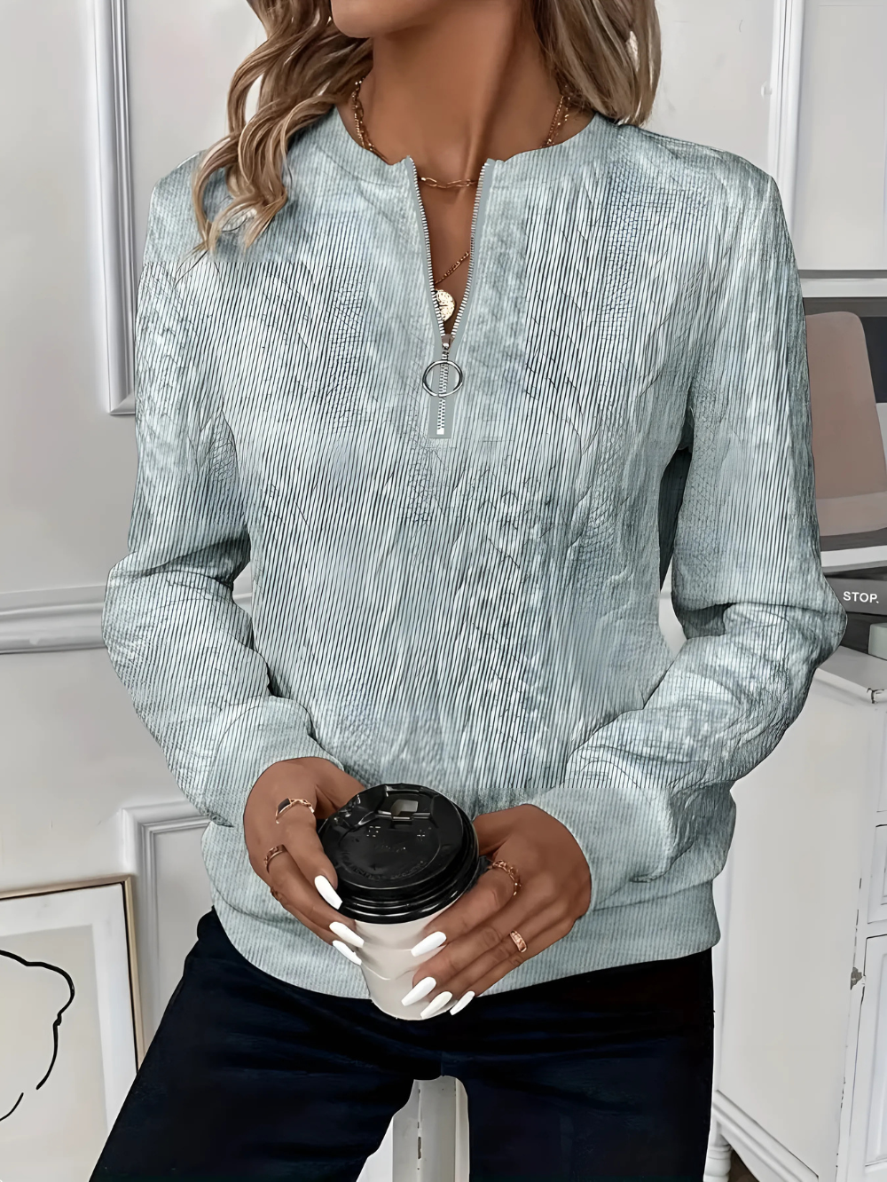 Emily™ | Chic Pulli aus feiner Strickware