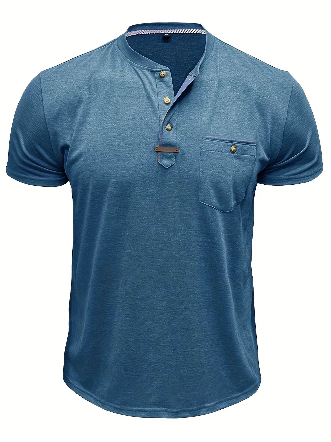 Weiches Basic T-Shirt mit Brusttasche für Herren