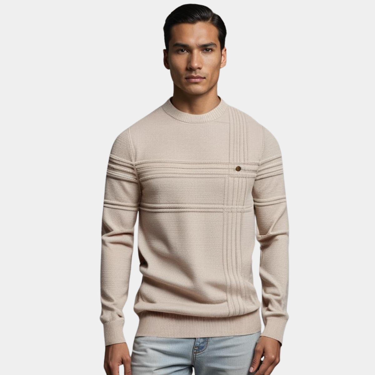 MIKA MÜNCHEN | ELEGANTER PULLOVER FÜR HERREN GESTRICKT
