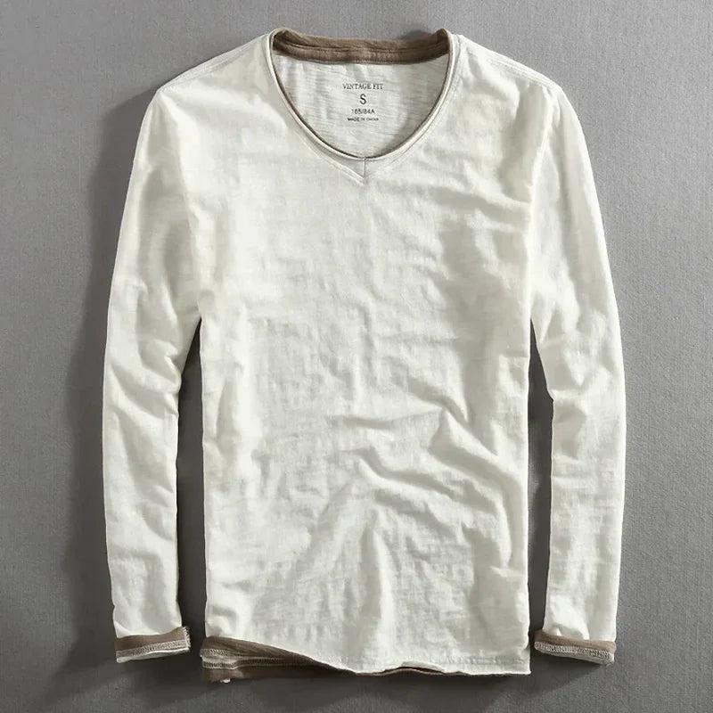 Lenoir™ | Langarm Baumwollhemd
