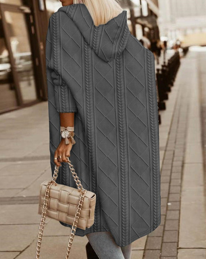 Monalisa - Langer Cardigan mit Kapuze