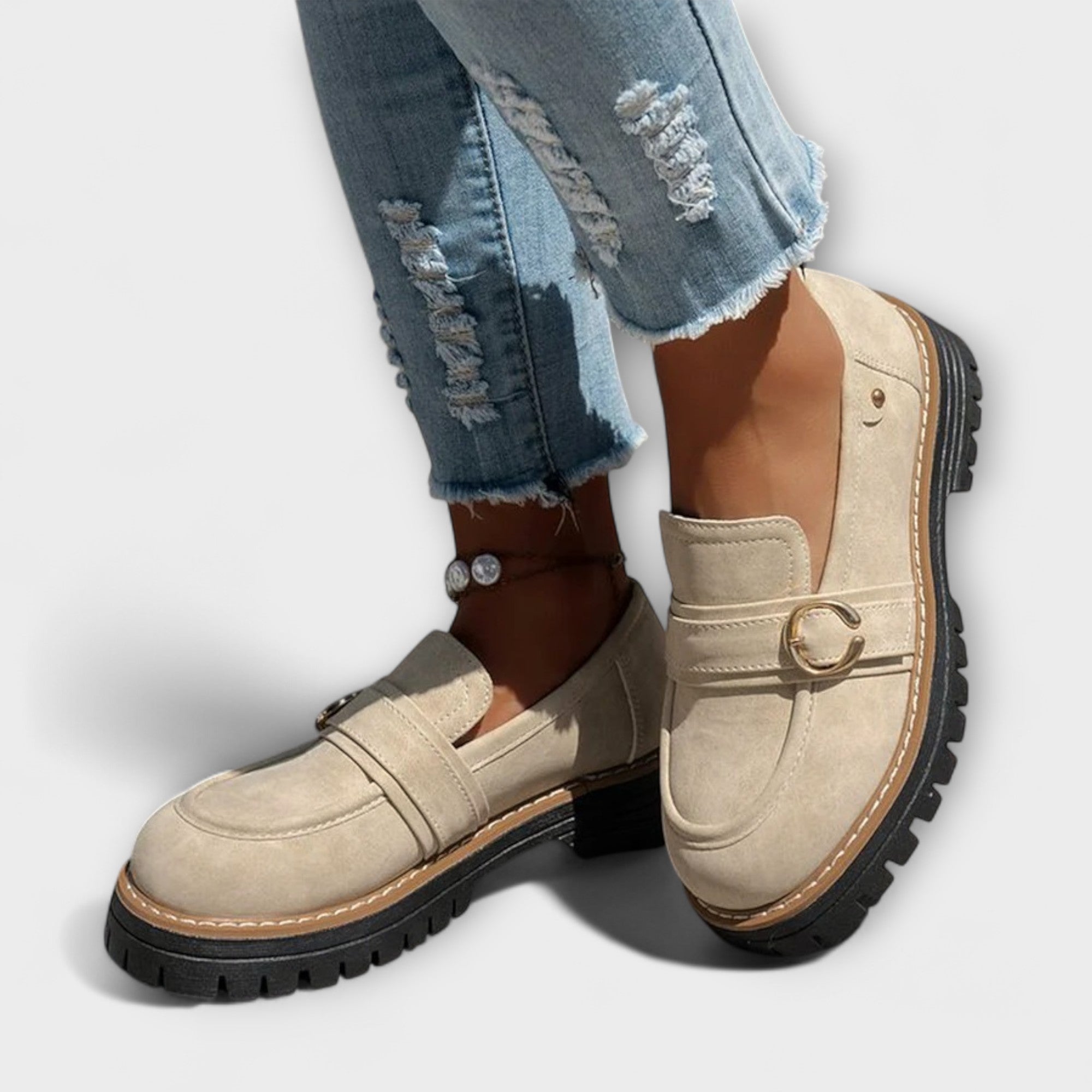 Lora – Casual Mokassins mit runder Spitze