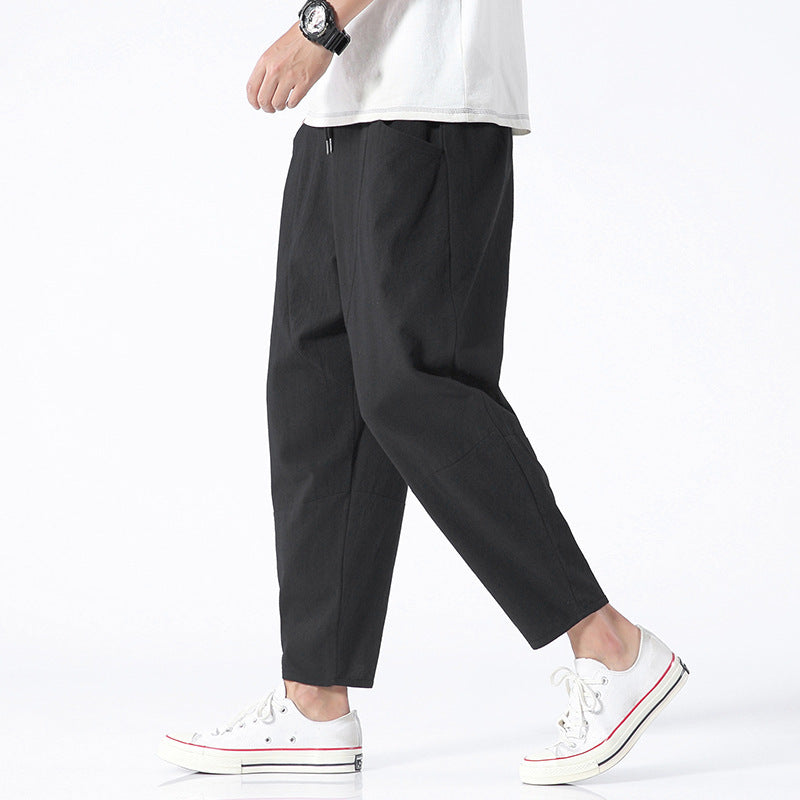 Herren Freizeithose im Harem-Stil – Locker, Modern, Bequem für Alltag und Streetwear