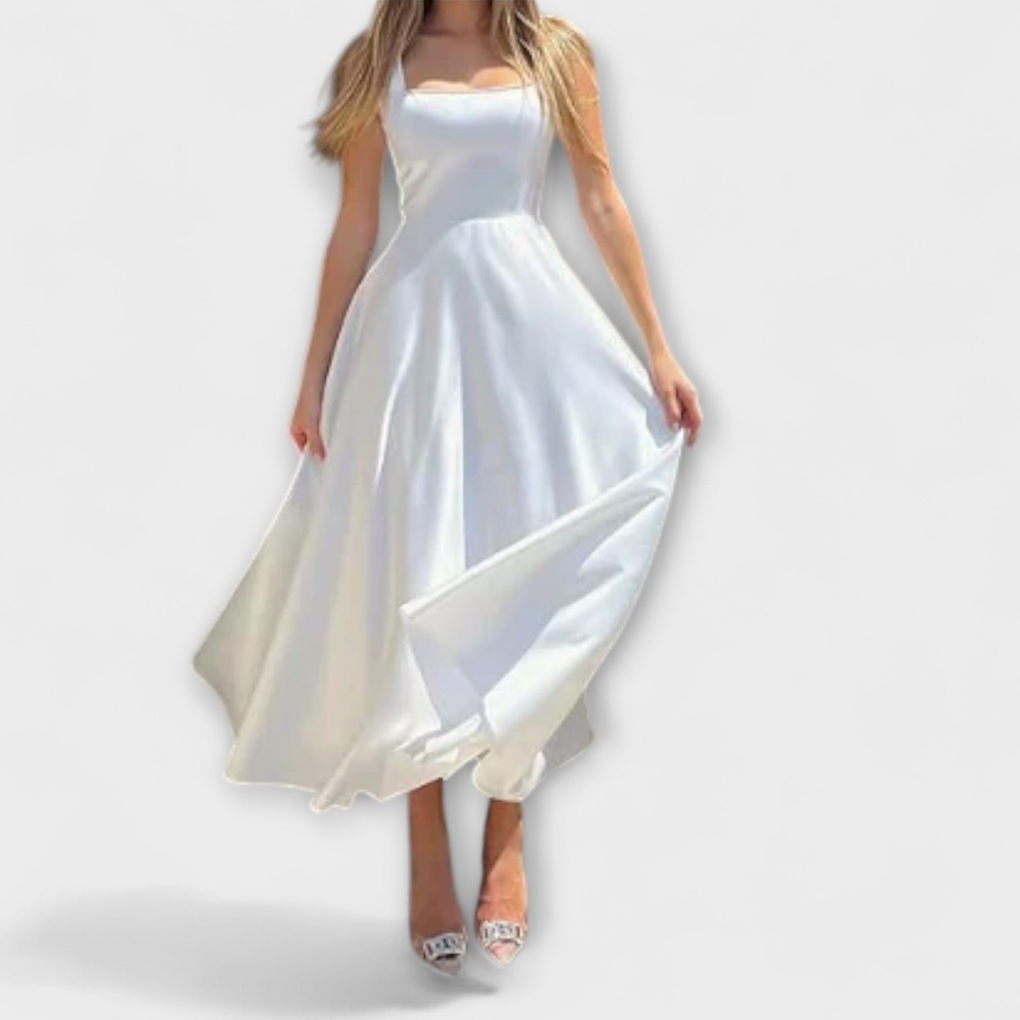 Aurora – Elegantes Midi-Kleid