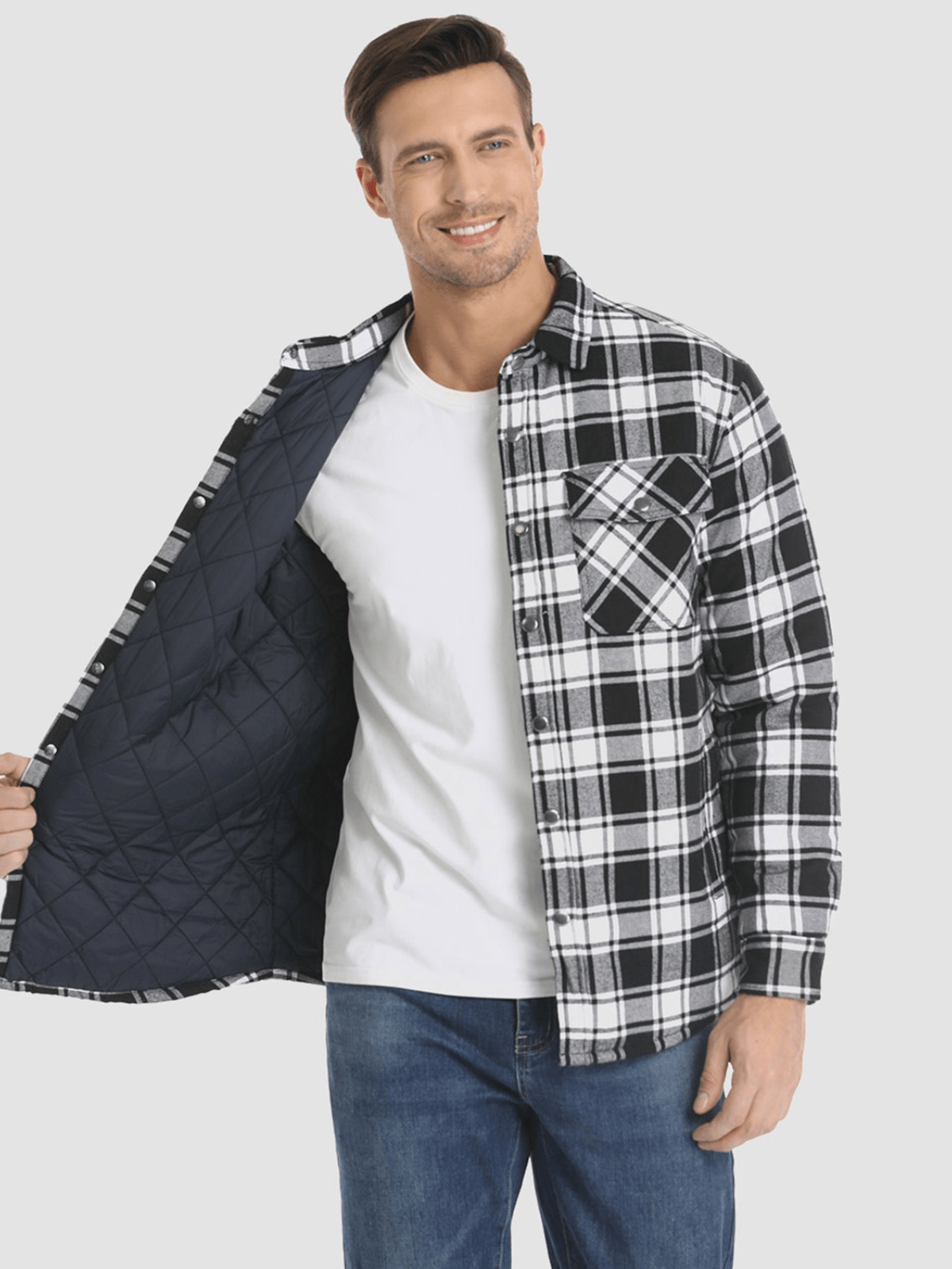 Nathan™ Karierte Flanelljacke