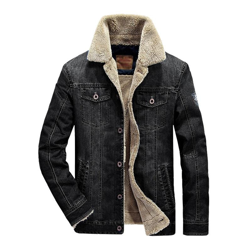 Geknöpfte Jacke mit Revers für Herren