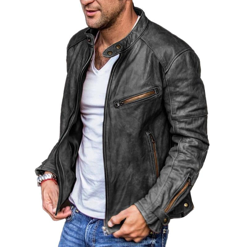 Stehkragenjacke für Herren