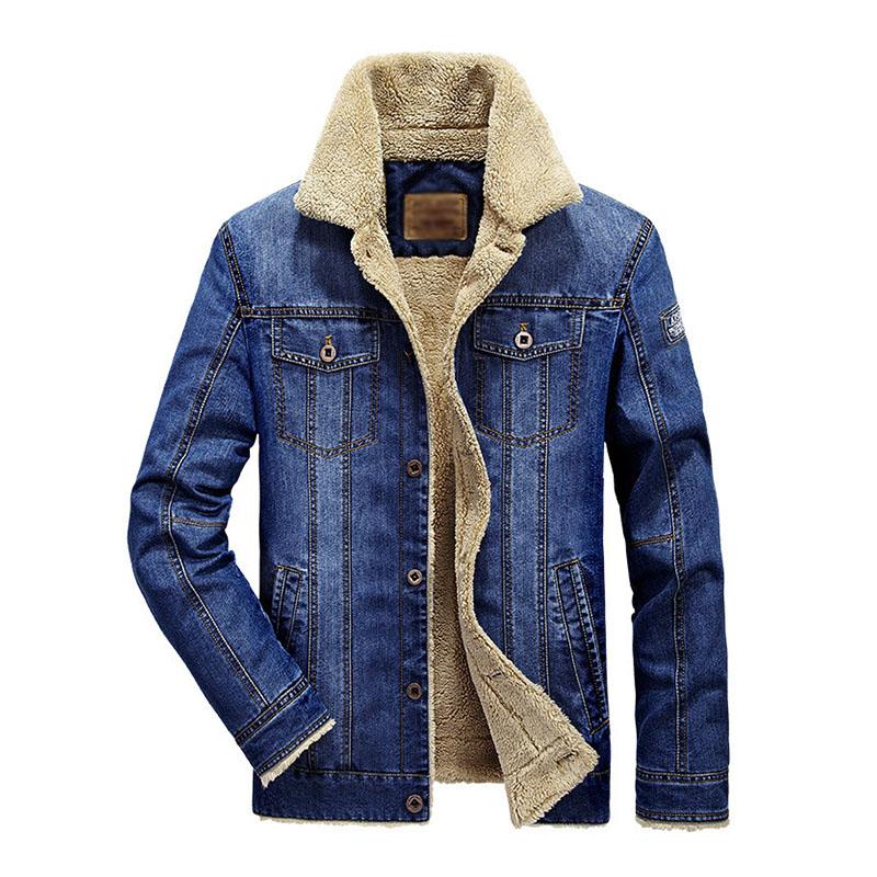 Geknöpfte Jacke mit Revers für Herren
