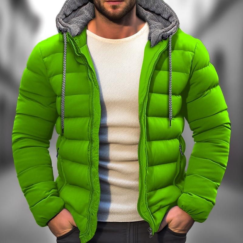 Gesteppte Kapuzenjacke für Herren
