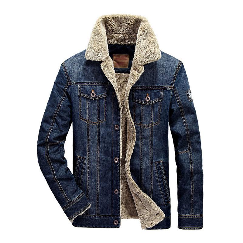 Geknöpfte Jacke mit Revers für Herren