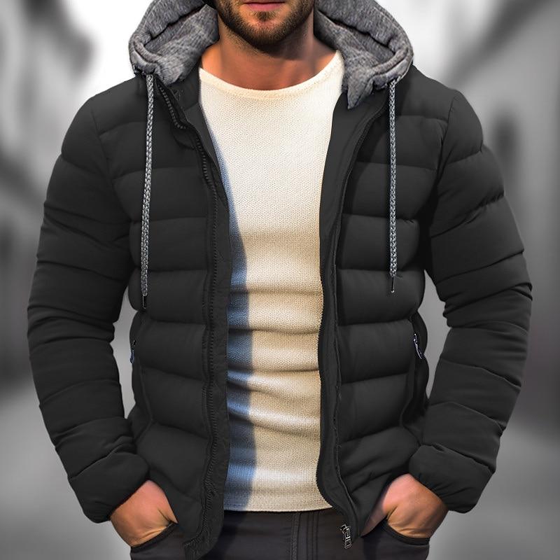 Gesteppte Kapuzenjacke für Herren