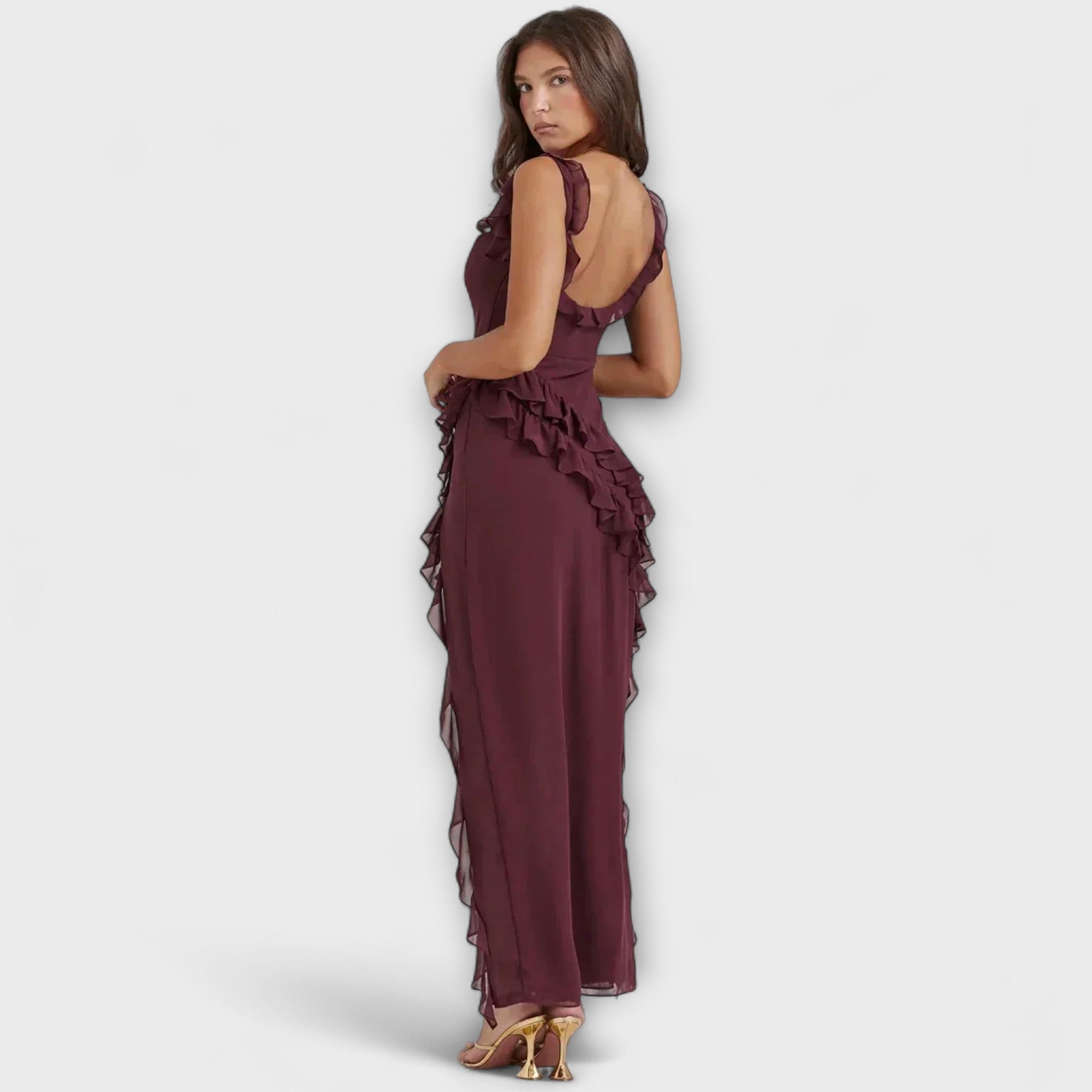Aurora - Stilvolles Maxikleid mit Schlitz