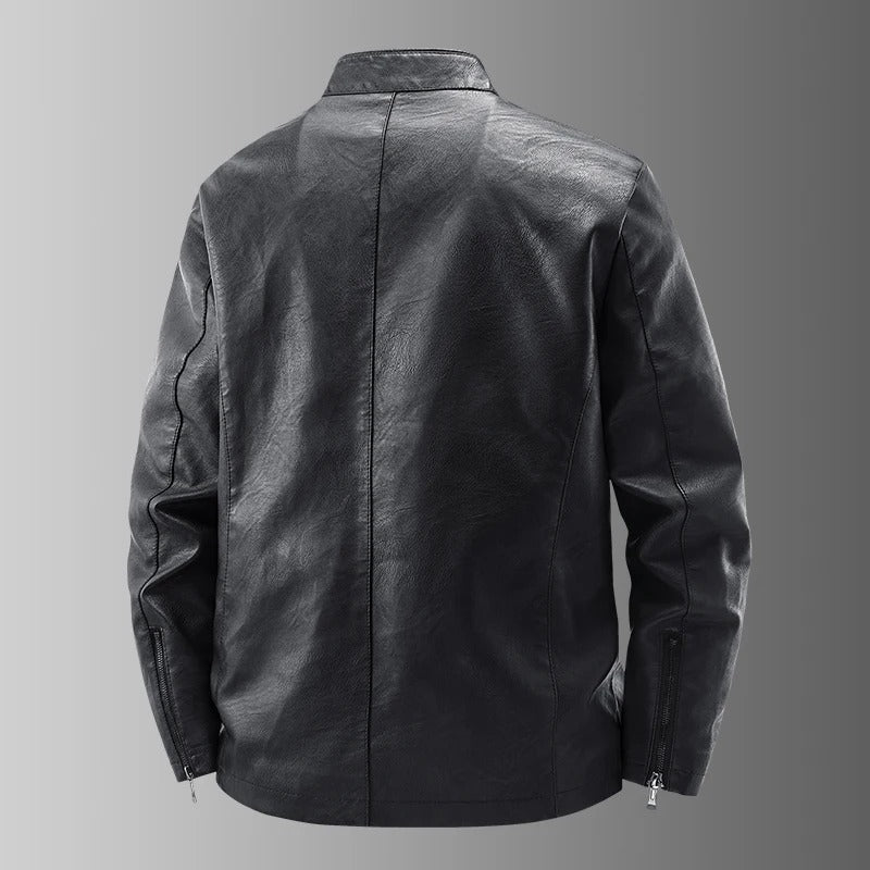 Leder Bikerjacke