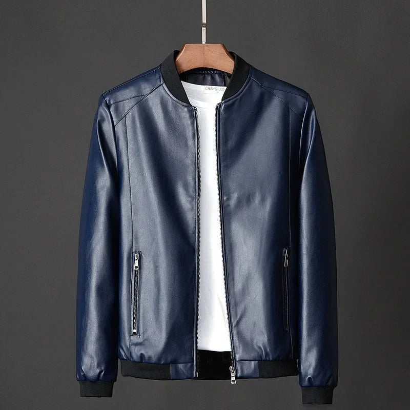 Leder Bikerjacke