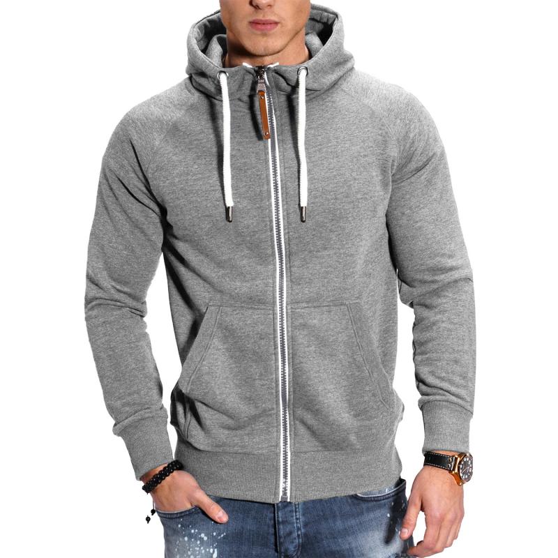 Herren Sportjacke mit Kapuze und Reißverschluss